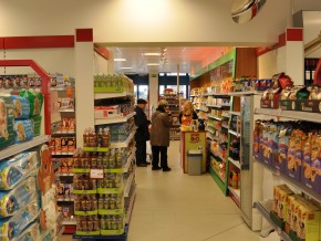 Rossmann Markt in München, Regalierung