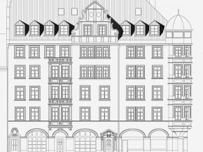 Augustenstraße München, Süd-Ansicht Planung